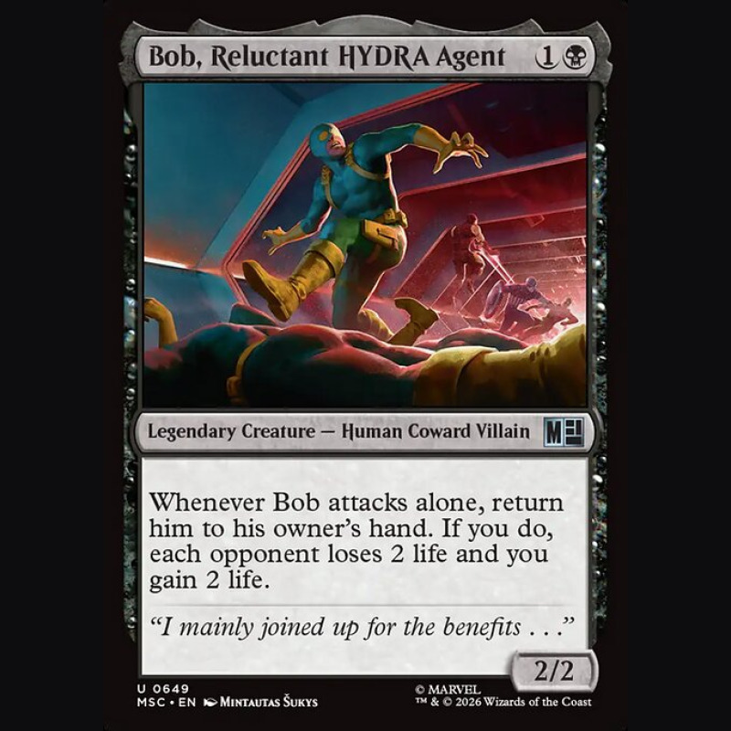 Bob Reluctant HYDRA Agent - NM - Foil - EN