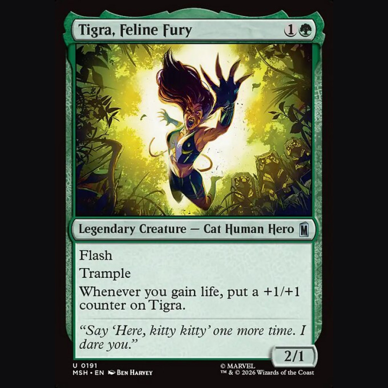 Tigra Feline Fury - NM - Foil - EN