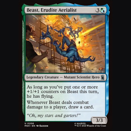 Beast Erudite Aerialist - NM - Foil - EN