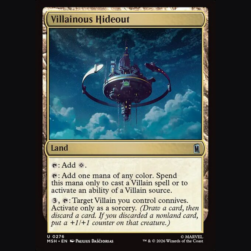 Villainous Hideout - NM - Foil - EN