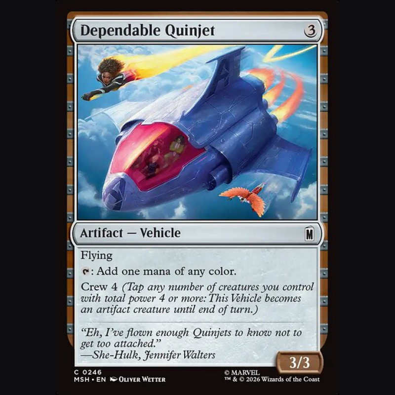 Dependable Quinjet - NM - Foil - EN
