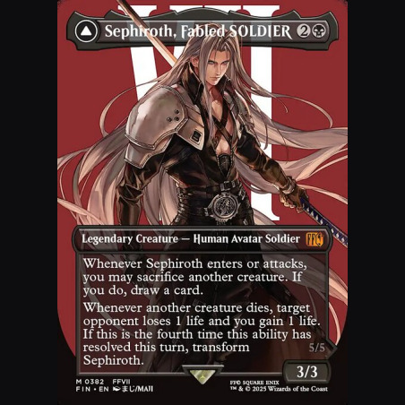 Sephiroth Fabled SOLDIER // Sephiroth One-Winged Angel - NM - No Foil - EN