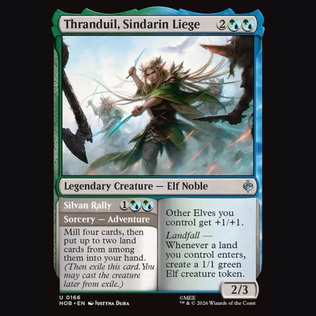 Thranduil Sindarin Liege // Silvan Rally - NM - No Foil - EN