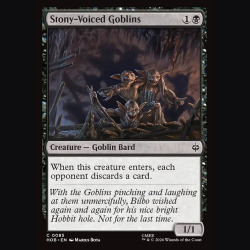 Stony-Voiced Goblins - NM - Foil - EN