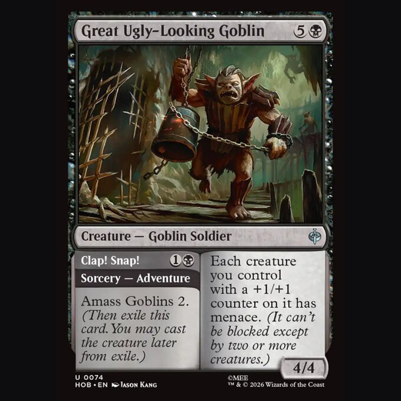Great Ugly-Looking Goblin // Clap! Snap! - NM - No Foil - ES