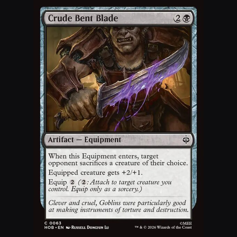 Crude Bent Blade - NM - No Foil - ES