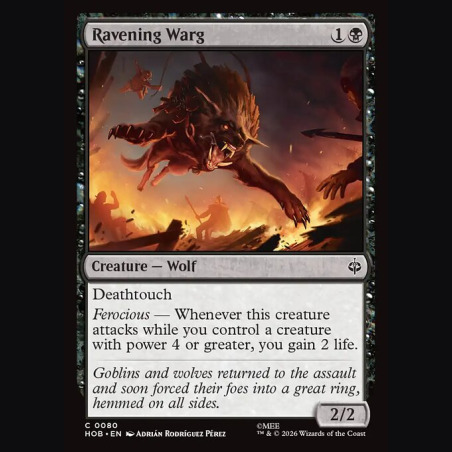 Ravening Warg - NM - Foil - EN