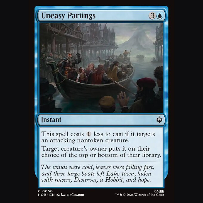 Uneasy Partings - NM - No Foil - EN