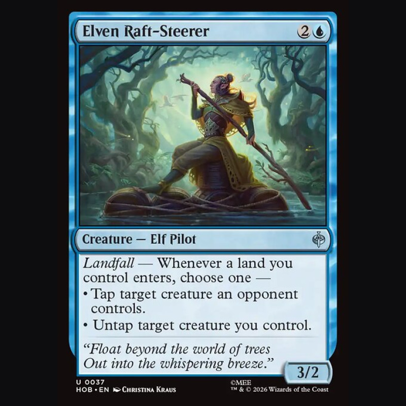 Elven Raft-Steerer - NM - No Foil - ES