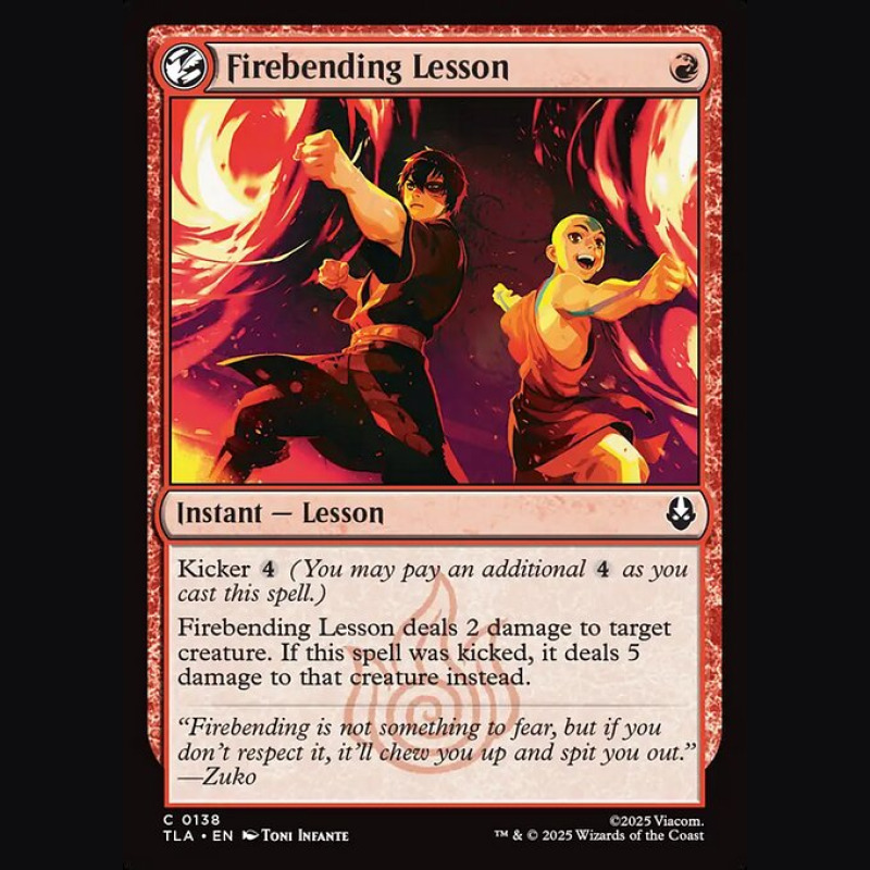 Firebending Lesson - NM - No Foil - EN