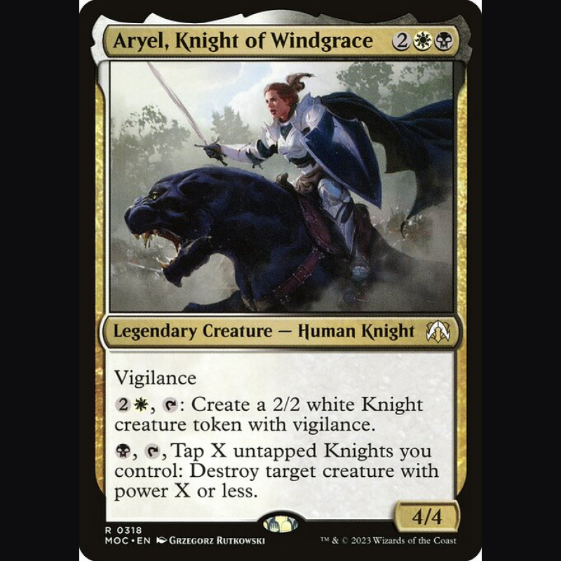 Aryel Knight of Windgrace - NM - No Foil - ES