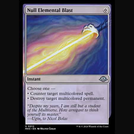 Null Elemental Blast - NM - No Foil - ES