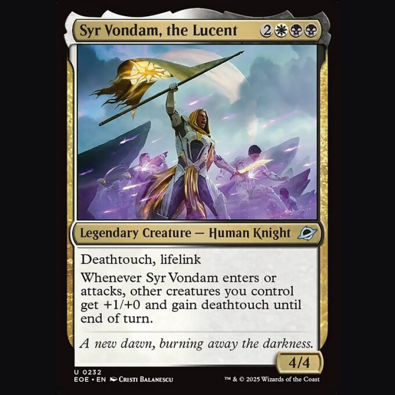 Syr Vondam the Lucent - NM - No Foil - EN