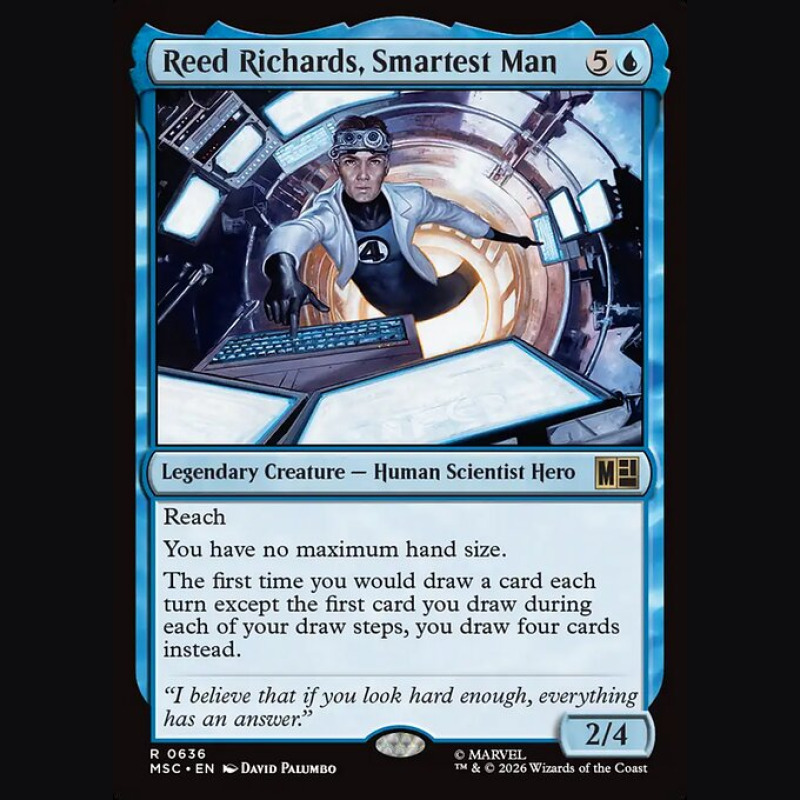 Reed Richards Smartest Man - NM - No Foil - EN