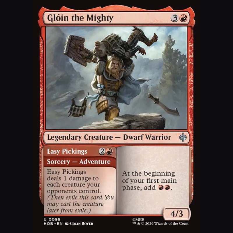 Glóin the Mighty // Easy Pickings - NM - No Foil - EN