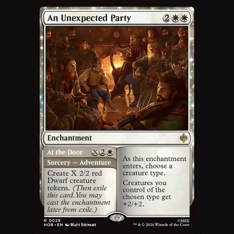 An Unexpected Party // At the Door - NM - Foil - ES