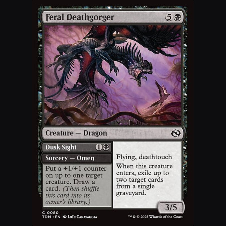 Feral Deathgorger // Dusk Sight - NM - No Foil - ES