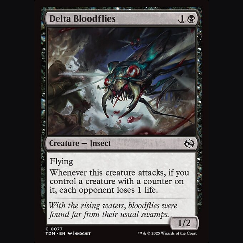 Delta Bloodflies - NM - No Foil - ES