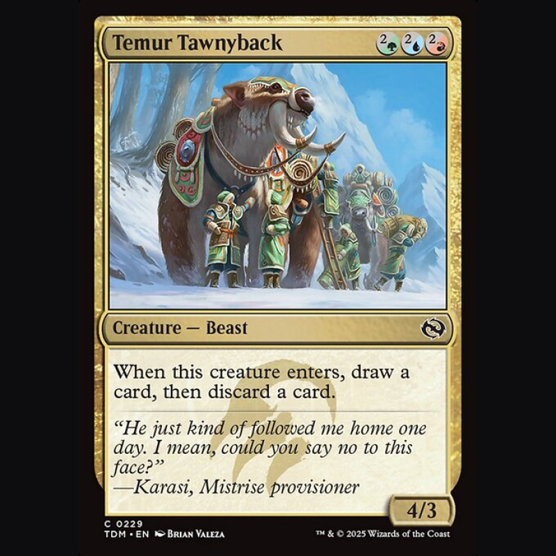 Temur Tawnyback - NM - No Foil - ES