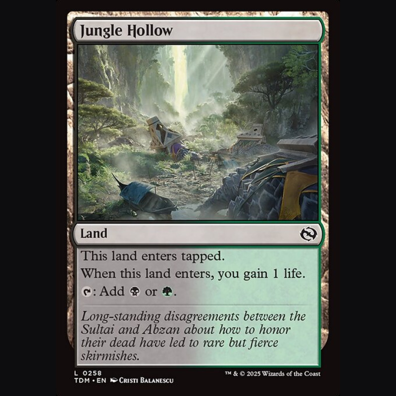 Jungle Hollow - NM - No Foil - EN