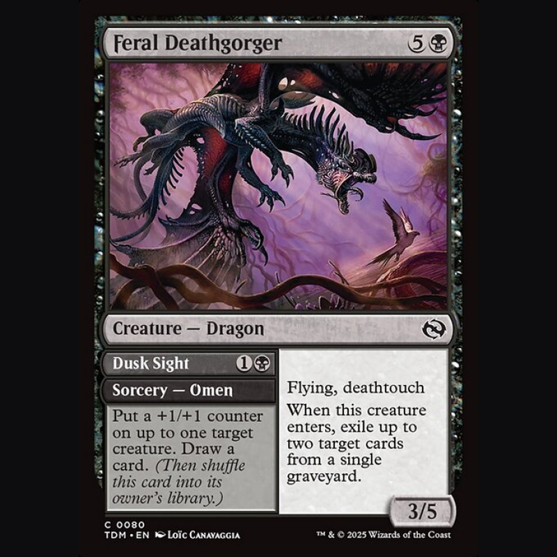 Feral Deathgorger // Dusk Sight - NM - No Foil - EN