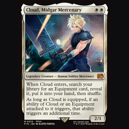 Cloud Midgar Mercenary - NM - No Foil - ES