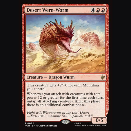 Desert Were-Worm - NM - No Foil - EN