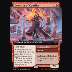 Emeritus of Conflict // Lightning Bolt - NM - Foil - EN