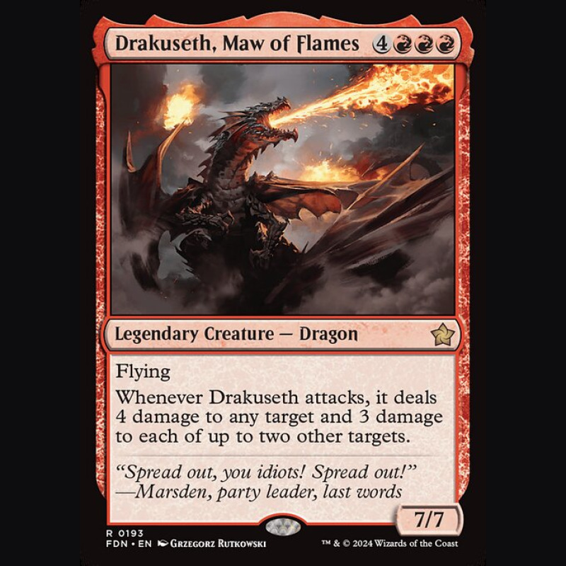 Drakuseth Maw of Flames - NM - No Foil - EN