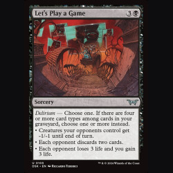 Let's Play a Game - NM - No Foil - EN