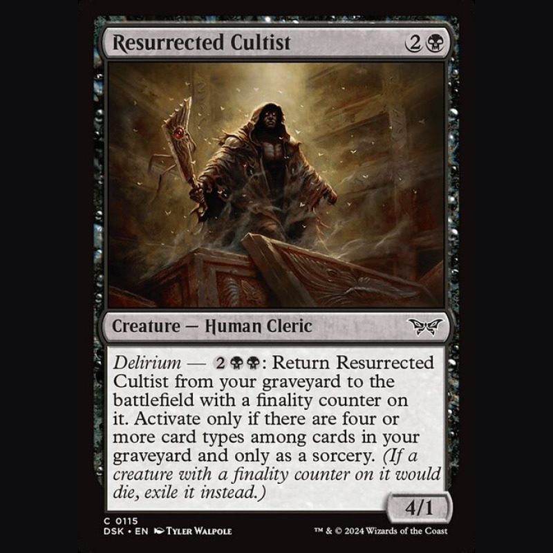 Resurrected Cultist - NM - No Foil - EN