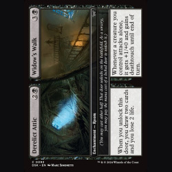 Derelict Attic // Widow's Walk - NM - No Foil - EN