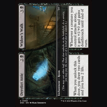 Derelict Attic // Widow's Walk - NM - No Foil - EN