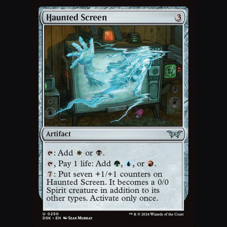Haunted Screen - NM - No Foil - EN