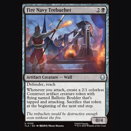 Fire Navy Trebuchet - NM - No Foil - EN