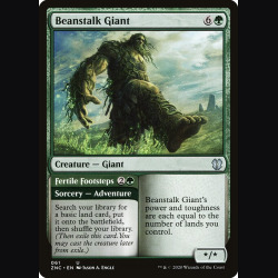 Beanstalk Giant // Fertile Footsteps - NM - No Foil - EN