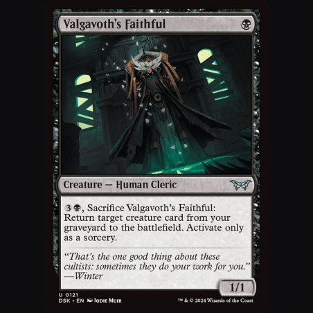 Valgavoth's Faithful - NM - No Foil - EN