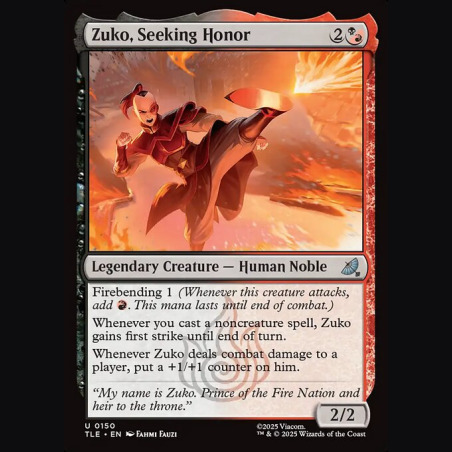 Zuko Seeking Honor - NM - Foil - EN