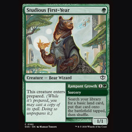 Studious First-Year // Rampant Growth - NM - Foil - EN