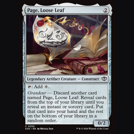 Page Loose Leaf - NM - Foil - EN