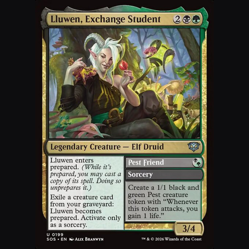 Lluwen Exchange Student // Pest Friend - NM - No Foil - EN