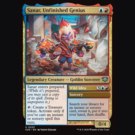 Sanar Unfinished Genius // Wild Idea - NM - No Foil - EN