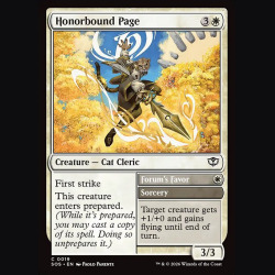 Honorbound Page // Forum's Favor - NM - No Foil - EN