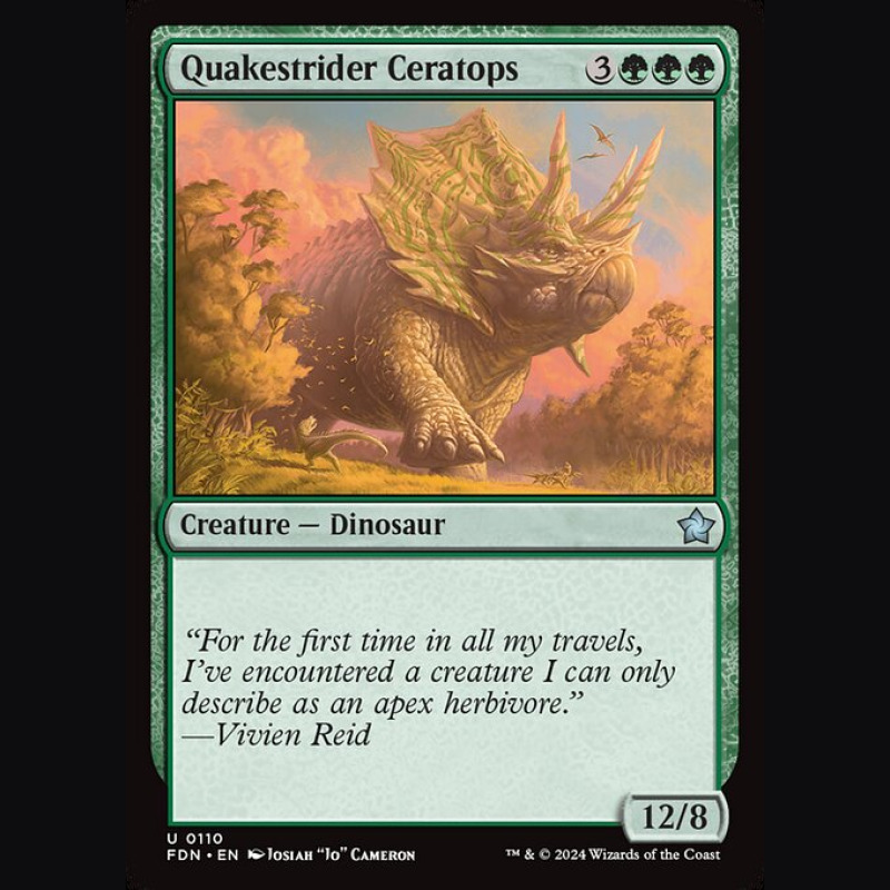 Quakestrider Ceratops - NM - No Foil - ES