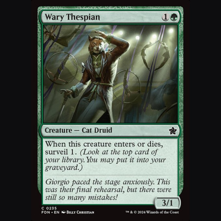 Wary Thespian - NM - No Foil - ES