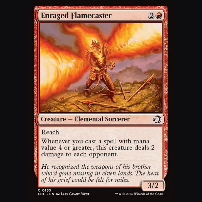 Enraged Flamecaster - NM - No Foil - ES