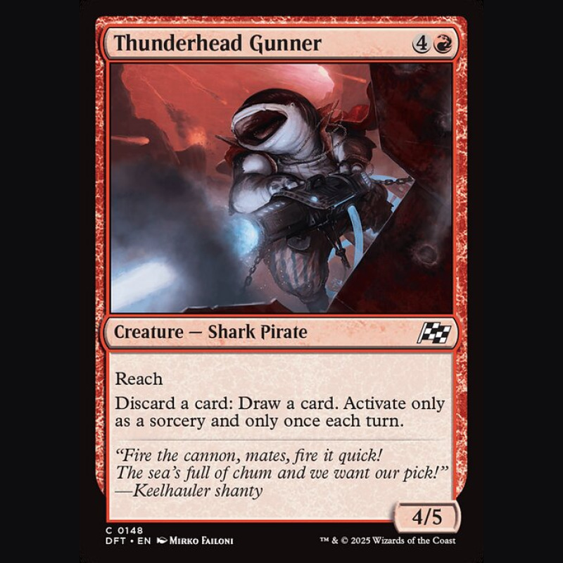 Thunderhead Gunner - NM - No Foil - EN