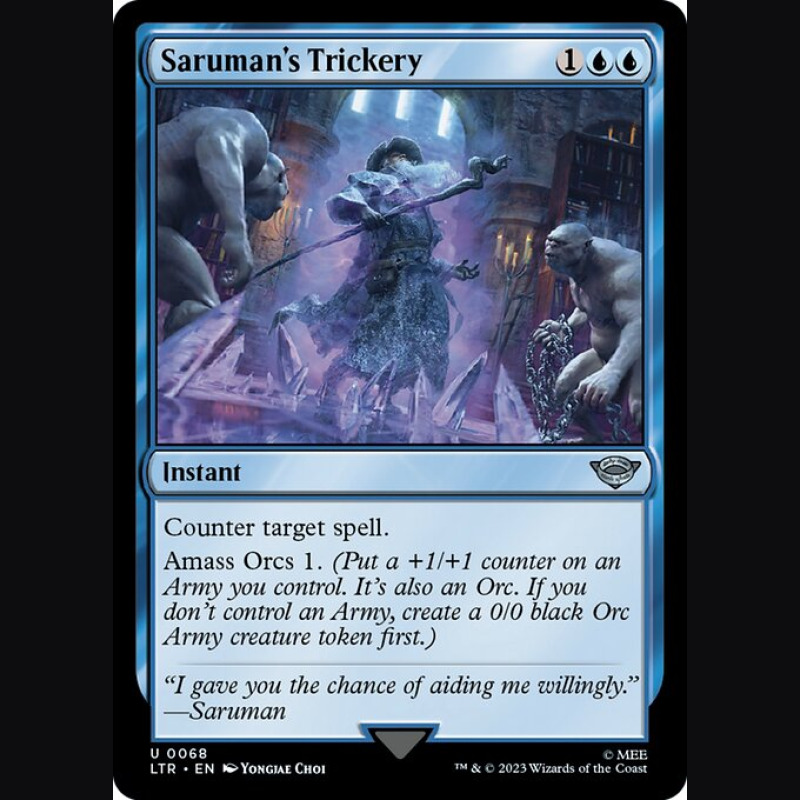 Saruman's Trickery - NM - Foil - ES