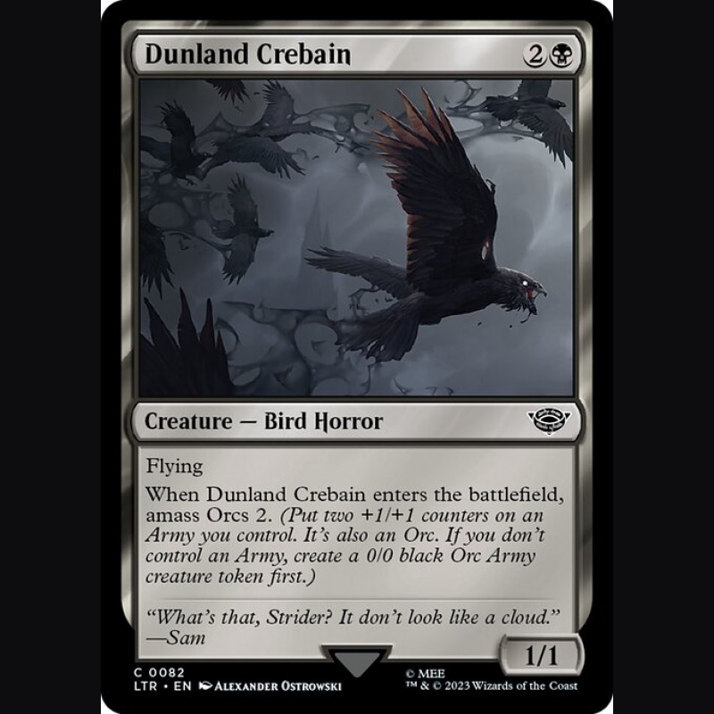 Dunland Crebain - NM - No Foil - ES