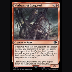 Warbeast of Gorgoroth - NM - No Foil - ES